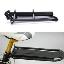1PC Bicycle Rear Rack Mountain Bike Quick Detachable Adjustable Aluminum Alloy Rack Flat Telescopic Luggage Rack Bicycle Equipment Suitable For Commuting And Outdoor Cycling. The Weight Of The Bike Is 10Kg - Multicolor - View 4