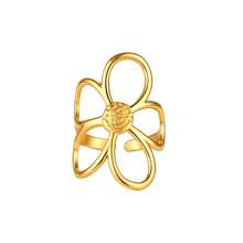 Gold Open Adjustable Ring For Women, Versatile Gold Thumb Knuckle Open Ring, For Dates Parties Dances Daily Commutes And Casual Vacations - Gold - View 2