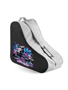 Fashion Graffiti Print Roller Skate Bag - Large Capacity Breathable Inline Skate Storage Bag With Adjustable Shoulder Strap And Waterproof Design, Portable Zippered Skating Equipment Handbag, Breathable Lightweight Skating Equipment Bag Suitable For Outdoor Street Skating, Park Training, Travel Fitness And Sports Roller Skating Rink Training, Roller Disco Skating Party And All Types Of Skating Enthusiasts (Teenagers, Men And Women) - Multicolor - View 15