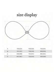 1pc Women's Bionic Palm Adhesive Bra, Invisible Seamless Comfortable Breast Coverage, Small Chest Enhancing, Suitable For Wedding Dress, Photography, Dress, Halter Top - Multicolor - View 8