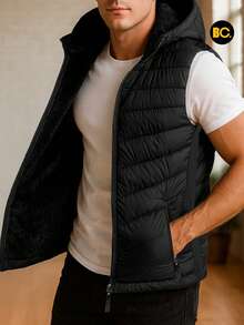Big City Light Padded Men's Vest - Black - View 3