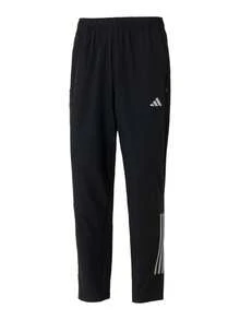 Adidas 新款男子運動褲跑步衛褲梭織直筒快乾透氣長褲休閒褲 - 黑色 - 查看 5