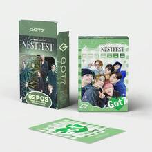 60 بطاقة و32 ملصق من مجموعة حفلة GOT7 NESTFEST، بطاقات صور LOMO، يمكن تخزينها في ألبوم البطاقات أو المحفظة أو حقيبة الظهر، كما يمكن استخدامها كزينة ديكورية أو إكسسوار مكتبي أنيق، مناسبة كهدية للأصدقاء، علامة كتاب، بطاقة قابلة للجمع، هدية عيد الحب، بضائع المعجبين، بطاقة مجموعة، بطاقة تهنئة جديدة - متعدد الألوان - مشاهدة 1