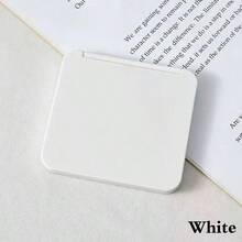 1pc Double-Sided Square Folding Makeup Mirror - Portable Compact Pocket Mirror, Glass Mirror Surface, Cute Gift For Women And Girls, Practical Beauty Tool For Carrying, Fashionable Modern Design, Travel Essential - Multicolor - View 6
