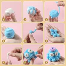 [131pcs Handmade Set]100pcs Solid Color Pipe Cleaners + 30pcs Googly Eyes + 1 DIY Tutorial Book, Soft Chenille Stems, Suitable For Handmade Flowers, Holiday Decorations, Home Desktop Decor, Seasonal Party And Holiday Gift DIY Craft Materials - Pipe Cleaner Set - View 9