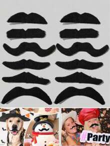 Black Artificial Beard, Photo Props And Party Supplies, Halloween, Autumn Decoration - Multi-color - View 6