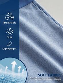 Norcotton 1pc Bagged Boys' Denim Pattern Solid Color Elastic Waist Boxer Briefs - Blue - View 6