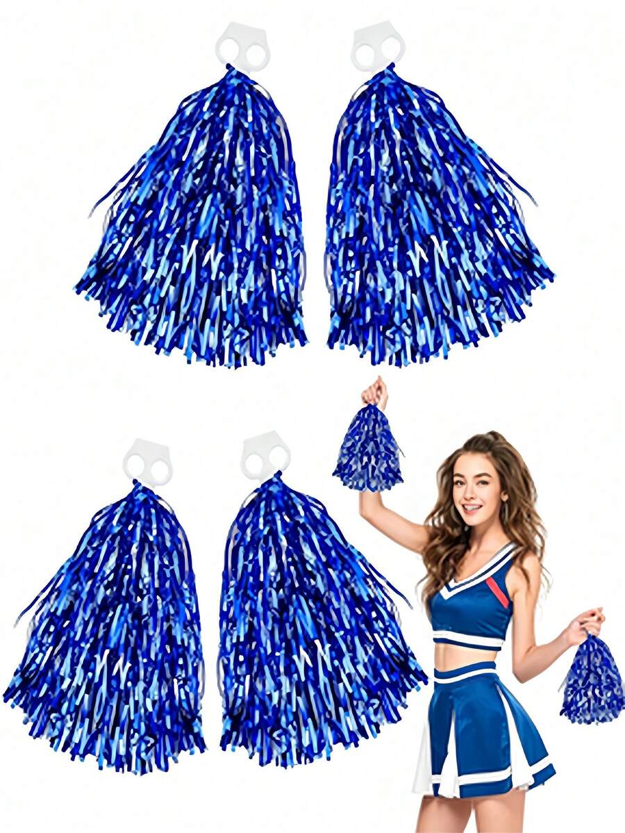 Sparkling Cheering Squad Hand Flower With No Shedding Design Sleek Cheer Hand Flowers For Dancers Fans Dense Cheerleader Pom Poms To Hold In Stage Show 2026 World Cup Cheerleader Pompoms Soccer Cheer Stuff Basketball Cheerleading Golf