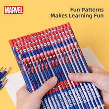 Disney Marvel Spider-Man Pencils, Student Stationery, Break-Resistant Lead, Cartoon Pencils For Beginners, HB Pencils, Back To School Season, 30pcs/50pcs - 30 Pcs - View 6