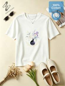 Women T-Shirts - 白色 - 查看 2