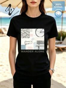 Women T-Shirts - 黑色 - 查看 1