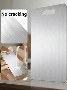 High-Quality Stainless Steel Cutting Board - Double-Sided Design - Easy To Clean - Corrosion-Resistant Material, Suitable For Indoor And Outdoor Use - Essential Kitchen Tool For Home, Restaurant, Camping, Picnic, Easter And Holidays - Multicolor - View 10