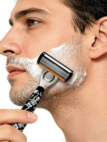 Unisex Fully Washable Manual Razor, One-Click Blade Replacement, Smooth Shaving, Set Includes 12 Replacement Blades, Essential For Daily Grooming, Perfect Holiday Gift - Multicolor - View 7