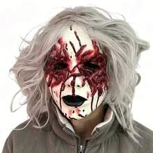 2pcs Halloween Horror Latex Masks, Bloody Ghost / Pumpkin Head / Bone Skull Head Cover, Escape Room Mystery Party Costume Props - Multicolor - View 4