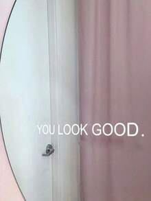 1/3pcs Inspirational Quote "You Look Great" Stickers, Reusable, Electrostatically Attracted, Suitable For Mirrors, Windows, And Home Decor. - Classical Chinese Stickers - View 4