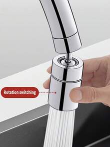 Swivel Tap Attachment, 360° Rotatable Dual Function Tap Aerator Extension, Water Saver For Tap Aerator With 2 Spray Functions Shower Kitchen Bathroom Attachment - Multicolor - View 9