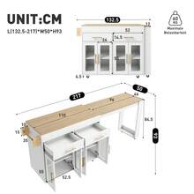 Dining Tables - 흰색 + MDF - 보기 10