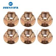 Wanyifa 6Pcs Titanium Alloy M6/M8/M10/M12/M14/M16 Fancy Nuts Motorcycle Upgrade Replacement Accessories - A - View 56