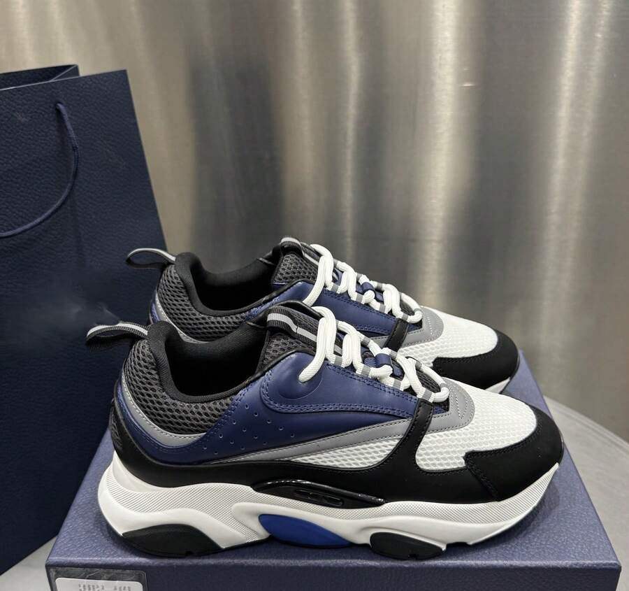 Sneaker CD Trainer Damen Herren Schwarz Weiß Mesh Leder Dicke Plateauschuhe Dad Vintage Größenvergrößerung Lässig Gehen Sneaker Streetwear
