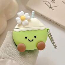 Stylish 3D Daisy Coconut Earphone Case, Soft Material Earphone Protective Cover, Decorated With Daisy, Suitable For AirPro2/Pro/4/3 Earphones - Multicolor - View 8