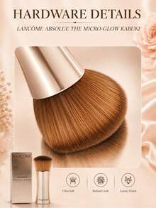Lancôme 蘭蔻全新純淨底妝刷，超柔軟密實刷毛，完美遮瑕底妝，輕巧便攜，優雅銀色金屬手柄設計，適合日常使用 - 摩卡棕 - 查看 6