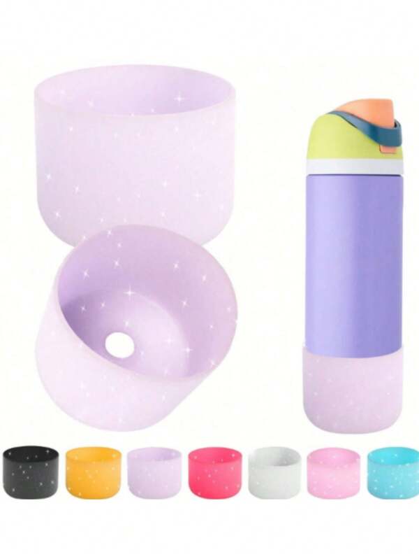 1pc Silicone Sleeve - Non-Slip Protective Water Bottle Sleeve, Fits 14/16oz, 24oz, 32oz, 40oz Water Bottles, Suitable For Holiday Parties, Gifts And Home Decor - Cup Accessories