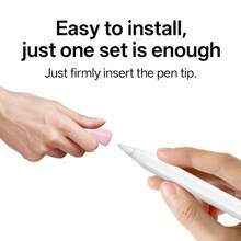 Kombinasi Ujung Pena Pengganti dan Pelindung Serat Ujung Pena untuk Apple Pencil, Kompatibel dengan Semua Seri Pena Stylus, Dapat Digunakan dengan Layar Tanpa Pelindung dan Pelindung Kaca Tempered. - MultiWarna - View 5