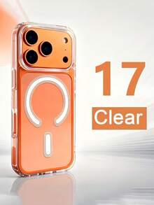 透明壓克力磁吸手機殼 夏季創意皮膚紋理磨砂保護殼，適用於 iPhone 17 Pro Max 17 Pro 16 Pro Max 16 Pro 15 14 13 12 Pro Max Plus 11 13 16 17 系列 - 無色 - 查看 5