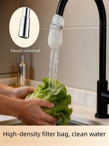 10pcs Faucet Filter Pads, Universal Kitchen & Bathroom Filtration, Filters Rust, Silt, Impurities, Non-Woven High Density Filter Mesh, Easy Installation, Home Cleaning Value Pack - Multicolor - View 3