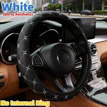 15 Inch Car & SUV Steering Wheel Cover - PU Leather & PVC, Non-Slip Grip, No Inner Ring, Easy Installation, Fits 38cm(15 Inch) O-Shape/D-Shape Steering Wheels, Car Interior Accessory - Multicolor - View 11