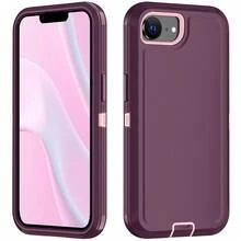 Anti-Drop Anti-Shock Anti-Wear Full Body Protection Phone Case, Durable And Sturdy, 3-In-1 Protective Case Compatible With Iphone, Galaxy And Other Phones - Wine Pink - View 86