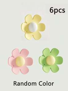 1/2/3/4/6pcs Silicone Sink Overflow Plugs - Overflow Ring, Designed For Wash Basin - Effectively Prevents Water Overflow And Clogging. Featuring Flower Design, Easy Installation, Suitable For Bathroom Accessories, Wash Basin And Kitchen Accessories. - Multicolor - View 13