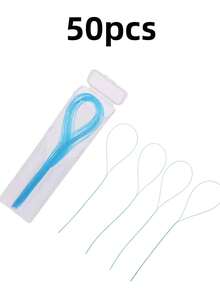 50/10 Set Dental Floss, Deep Floss, Multi-Function Auxiliary Products, Suitable , Dental Bridge, Dental Implant, Oral Care, Essential For Every Home, Also A Great Gift For Parents And Friends, Teeth Cleaning Tool - Multicolor - View 8