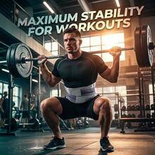 1pc Breathable Adjustable Waist Belt With 7 Support Plates, Soft Comfortable Lumbar Support Belt, Suitable For Daily Work And Sports - Light Grey - View 10