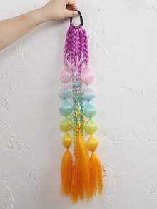 Trenzas de Burbuja Retorcidas de Colores Mixtos Hechas a Mano de 24 Pulgadas - Extensiones de Cabello Estilo Vacaciones para Mujeres, Versátiles para Todos los Tipos de Cabello - Multicolor - Ver 8