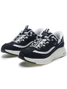 Skechers Zapatos deportivos casuales CONTOUR FOAM para mujer, zapatos ligeros de estilo de vida deportivo y viaje 150412-BKW - Blanco y negro - Ver 8