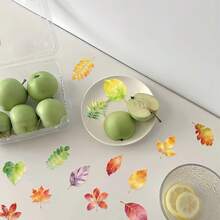 SCXXBSW 50pcs A Leaf Gold Foil Sticker Cool Anime Decorative Sticker Classic Gift Decoration Great Value Cute Cartoon Sticker Waterproof And Durable, Phone Case Decoration Can Be Stuck On Laptops, A Top Choice For Holiday Gifts - Multicolor - View 6