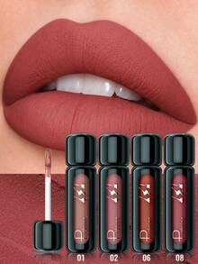 Pudaier 4PCS Waterproof Lip Mousse – Smudge-Proof, Non-Sticky Lip Gloss, Cup-Proof, Long-Lasting, Easy To Apply, Matte Finish Lip Glaze - 4PCS SET - View 5