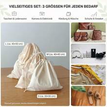 Handbag Faux Suede Dust Bag | Reusable Drawstring Bag, Suitable For Wallets, Shoes And Travel | Fabric Dust Box Organizer | Closet And Wardrobe Wallet And Clutch Storage Bag - Multicolor - View 3
