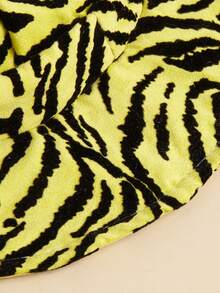 Sombrero de sol de poliéster con estampado de leopardo amarillo único, visera solar ajustable anti-caída, accesorio para perros, adecuado para que perros pequeños lo usen al aire libre en primavera, otoño e invierno - Amarillo - Ver 6
