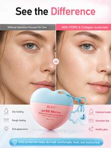 MOOYAM MOOAYAM SPF50+ PA+++ Collagen Sunscreen – Anti-Aging, Waterproof And Sweat-Resistant; Provides High-Performance Sun Protection, Fast-Drying, Non-Sticky - Pink Purple - View 8