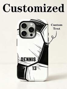 Casing Ponsel Kustom DIY, Cangkang Pelindung Mengkilap Dua Lapis, Dapat Dikustomisasi dengan Foto dan Nama, Kompatibel dengan iPhone 11/12/13/14/15/16/17 Pro Max, Sempurna Sebagai Hadiah untuk Teman - MultiWarna - View 2