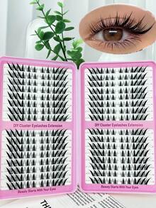 LIMEIKAI 320 Clusters DIY Eyelash Clusters Large Capacity Eyelash Extensions Single Eyelash Natural Thick C Curl 10-16mm Mixed Length Eyelashes - View 10
