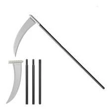 Plastic Scythe Prop, Perfect For Party, Cosplay, Halloween, Christmas, Halloween Costume Accessory, Party Prop, Costume Party Prop, Halloween Decoration, Medieval Prop, Stage Performance Prop. - Multicolor - View 6
