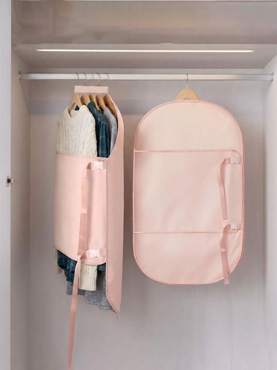 1pc Foldable Compressed Storage Bag, Reusable Garment Dust Cover, Large Capacity Organizer Bag Suitable For Travel, Moving, Wedding, Camping, RV, Closet, Home Essentials,Bedroom Room Decor,Back To School - Multicolor - View 1