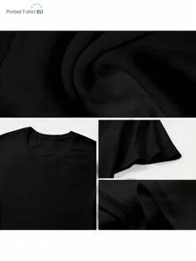 ChristmasMen's White Tee - Comfortable And Airy Daily Shirt Featuring A Blue Daisy Peace Design, Suitable Both Casual And Formal Wear,Hot Item - Black - View 6
