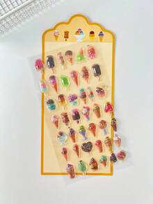 Cute 3D Stickers Featuring Fun, Raised-Relief Designs And A Japanese Anime Style; Durable Stickers Perfect For Decorating Phone Cases, Journals, And Pencil Boxes, Or For Use In Children's DIY Crafts. - Multicolor - View 16
