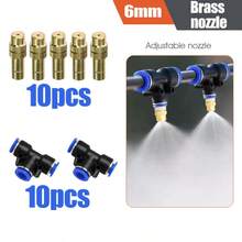 Blue Garden Irrigation System Sprinkler, 6mm Diffuse Sprinkler, 360 Degree Adjustable All-Directional Sprinkler, Garden Sprinkler - Atomizing Nozzle - View 14