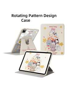 DANYCase Protective Case Compatible With A16 Air 11 13 M3 2025, Mini 7 A17, Pro 11 13 M4 2024, Pro 11, Compatible With Pro 12.9, Air 5 4 10.9 7th/8th/9th Gen, Mini 6, Supports 360° Rotation - Animal Stacking Game - View 2