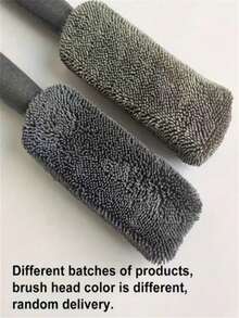 1pc Ultra-Fine Microfiber Long Handle Car Tire Brush, Tire Brush, Car Wheel Brush, Wheel Cleaning Brush, Handheld Car Wash Brush, Detailing Brush, Cleaning Tool, Lightweight Polyester Wheel Cleaning Tool, Tire Care Accessory - A - View 12
